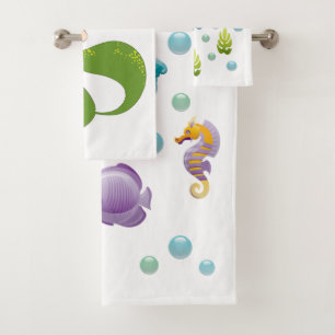 Océan Sea Life Cute Fish Motif Personnalisé Enfa