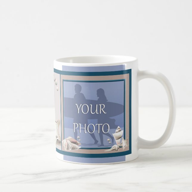 Ocean Seashells Photo Frame Mug (Droite)