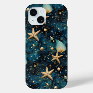 Ocean Starfish Motif iPhone 15 Coque