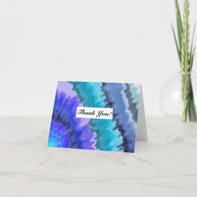 Ocean Waves Digital Artwork Carte de remerciements (Devant)