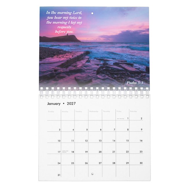 Océans de l'amour 2026 Calendrier (Jan 2027)