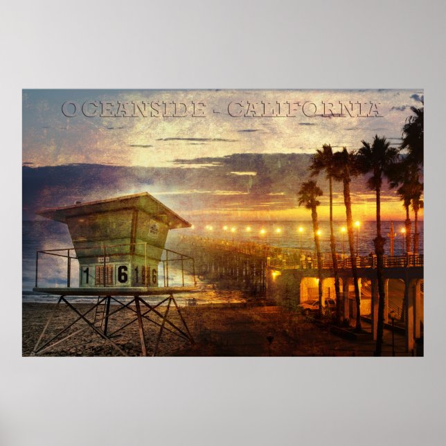 Oceanside California Poster (Devant)