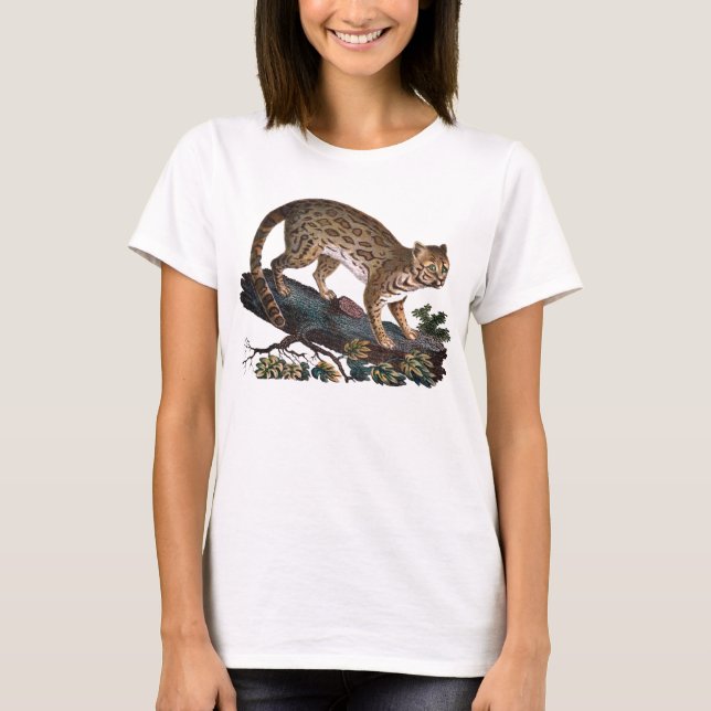 Ocelot - T-shirt sauvage de chat (Devant)