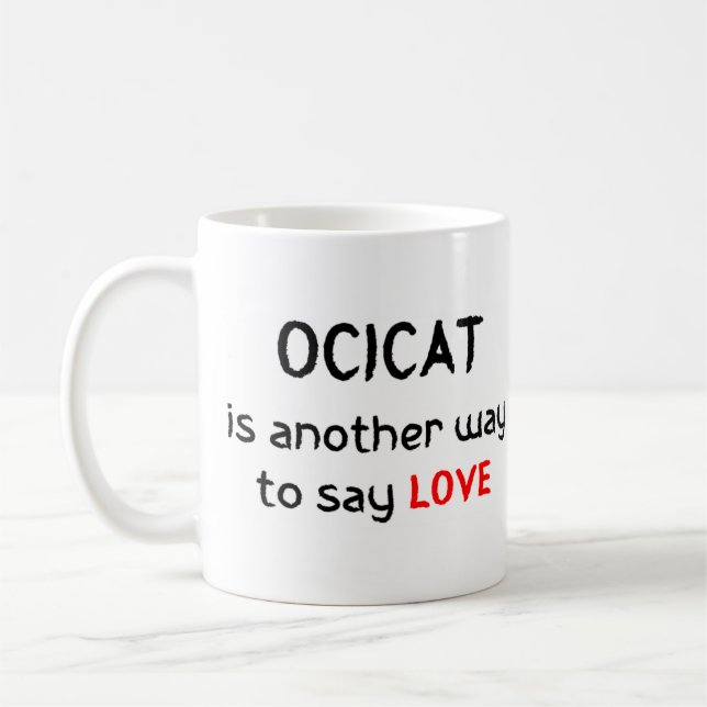 ocicat amour café tasse (Gauche)