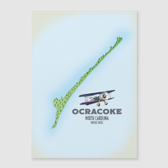 Ocracoke Caroline du Nord États-Unis carte (Devant)