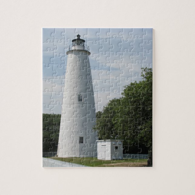 Ocracoke, puzzle de phare de la Caroline du Nord (Vertical)
