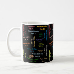 Octobre, 11 Anniversaire Mug