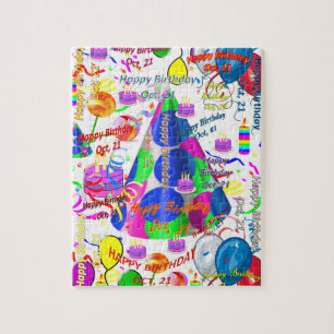 Octobre, 21 Anniversaire Jigsaw Puzzle