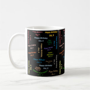 Octobre 9 Anniversaire Mug