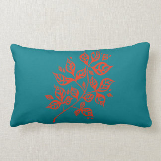 Octobre laisse le petit coussin de jet - orange et