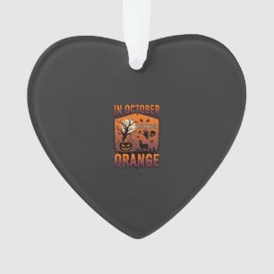 Octobre Nous Portons Orange Halloween Citrouille L