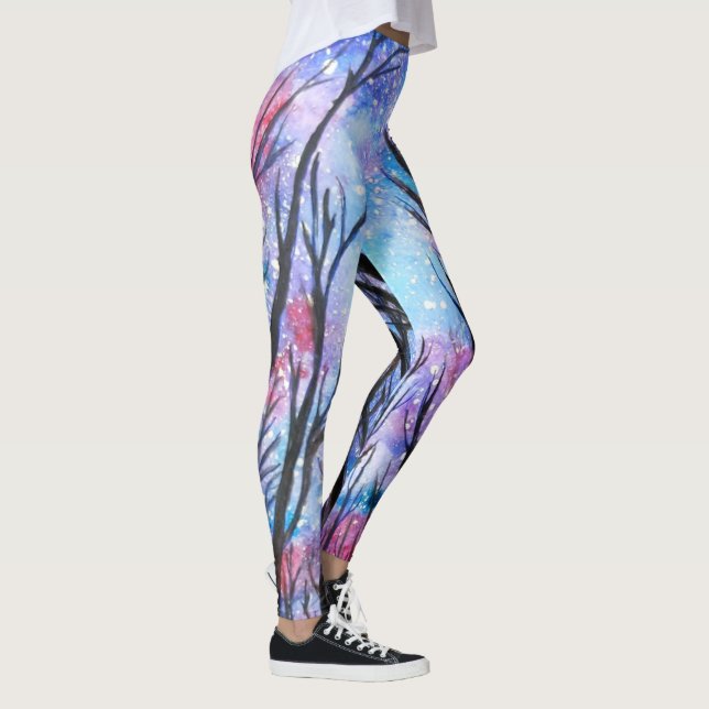 Octobre Starry Night Leggings Bleu (Droite)