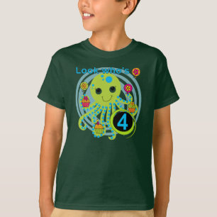 Octopus 4e anniversaire T-shirts et cadeaux