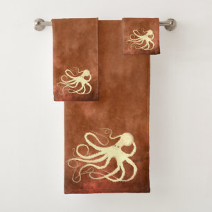 Octopus à la crème au chocolat - Serviette de bain