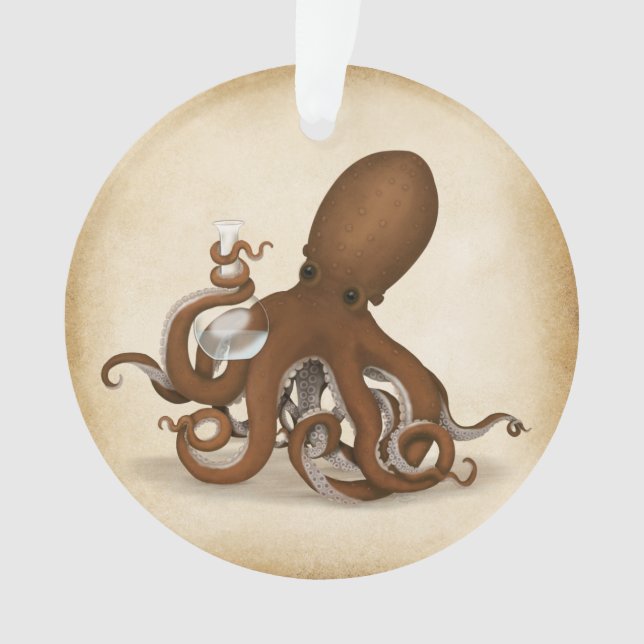 Octopus Avec Flacon Lab Style Antique Steampunk (devant)