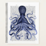 Octopus bleu<br><div class="desc">Pieuvre bleue 3 par Fab Funky. Comprend une pieuvre bleu-violet avec une page de livre pour un arrière - plan.|190413D</div>