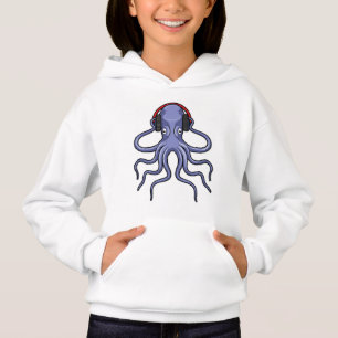 Octopus en musique avec casque