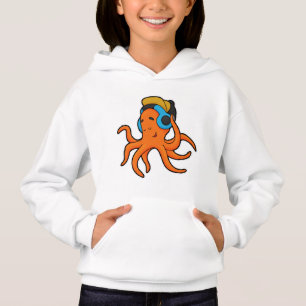 Octopus en musique avec casque