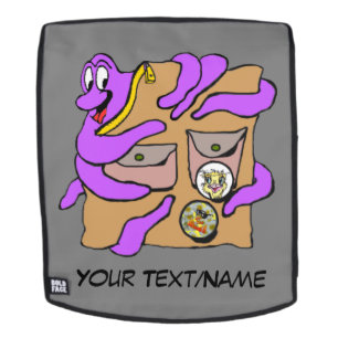 Octopus En Voyage Embrassant Le Sac À Dos, Visage 