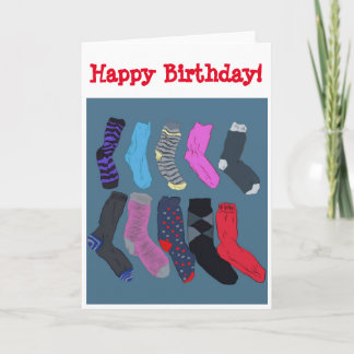 Odd Chaussettes Carte Anniversaire