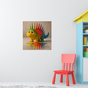Odd Friends - Poster Rainbow Dino