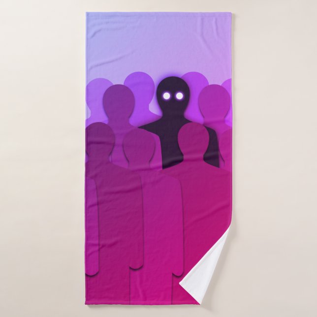 Oddity Surreal Pink esthétique Weirdo (Serviette de bain)