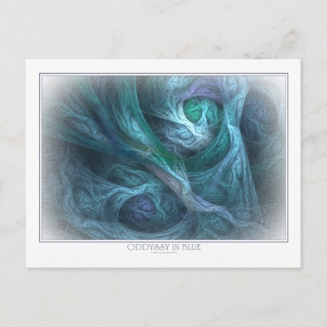 Oddyssy En Carte Postale Bleue (Devant)