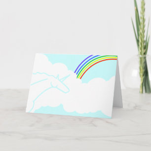 Ode à la carte d'anniversaire d'arcs-en-ciel et de