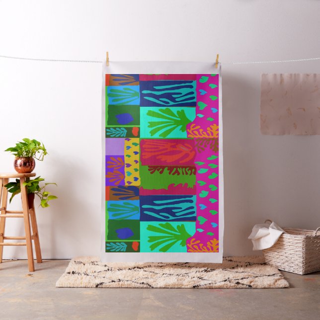 Ode à Matisse Tissu Personnalisé pour Literie (In Situ)