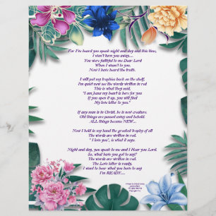 Ode to a Memory Writings Personnalisé Paper