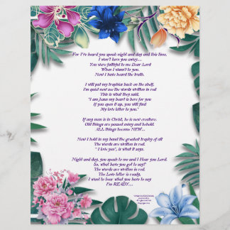Ode to a Memory Writings Personnalisé Paper