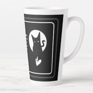 Ode to Love Cat Latte Mug par Adiela Akoo