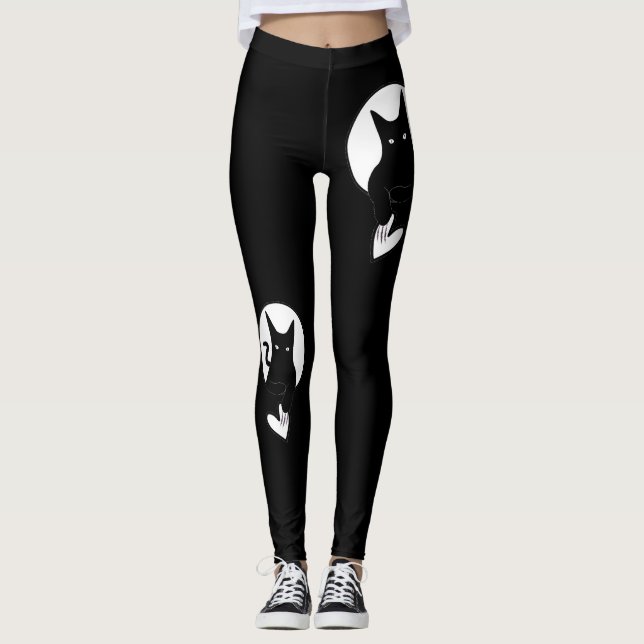 Ode to Love Leggings de chat par Adiela Akoo (Devant)