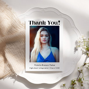 %odern Script graduation merci message