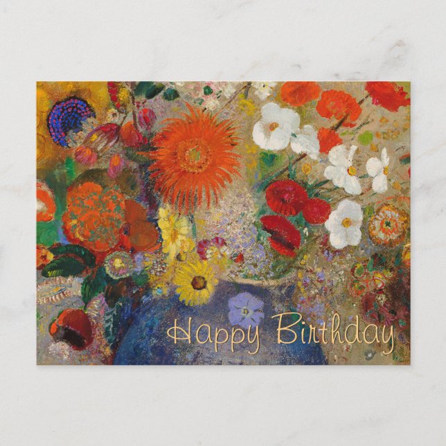 Odilon Redon Flowers CC0601 Carte postale Annivers (Devant)