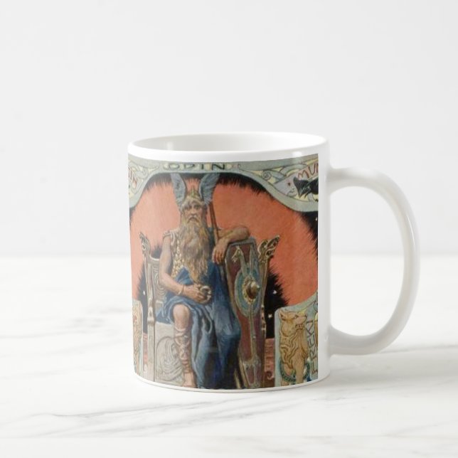 Odin avec la tasse de Huginn et de Muninn (Droite)