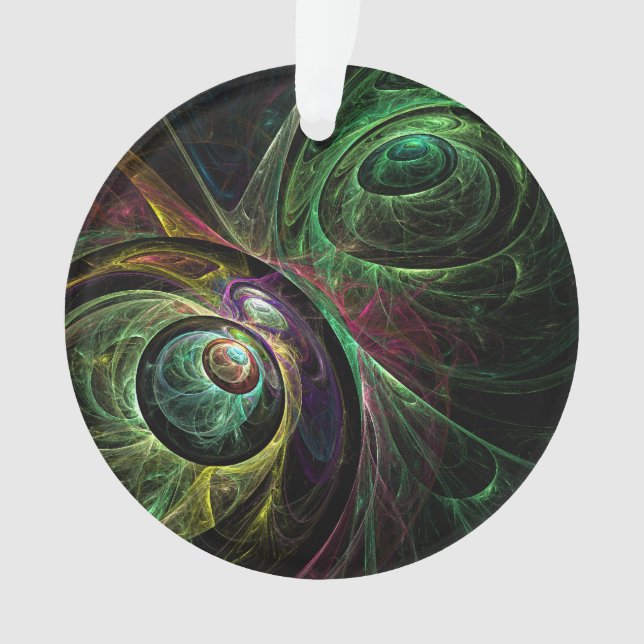 Oeil aux yeux Abstrait Art Cercle acrylique (devant)