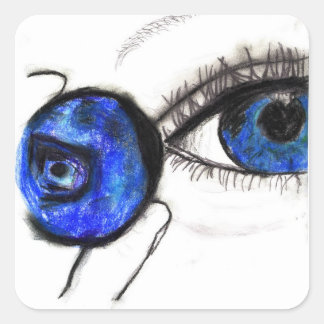 Oeil bleu, Sticker bleuté