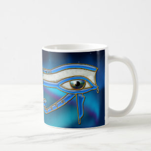 Oeil de Horus Wadjet Mug d'art égyptien