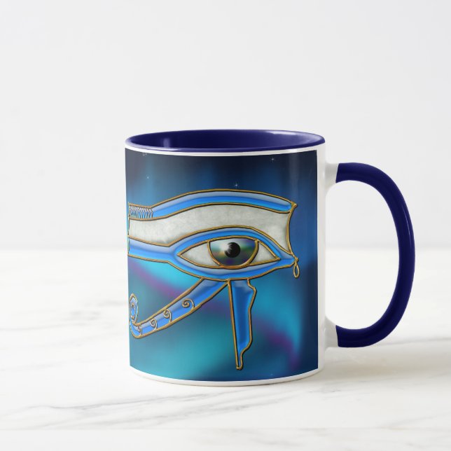 Oeil de Horus Wadjet Mug d'art égyptien (Droite)