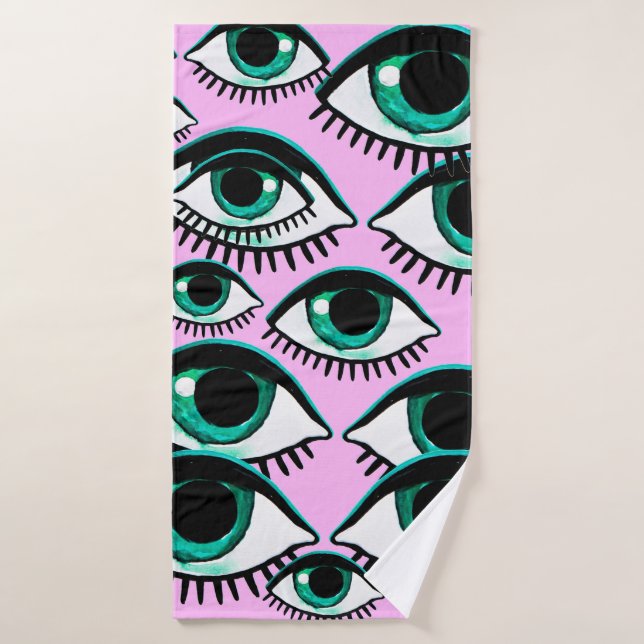 Oeil de montagne. Icône Abstraite.  (Serviette de bain)