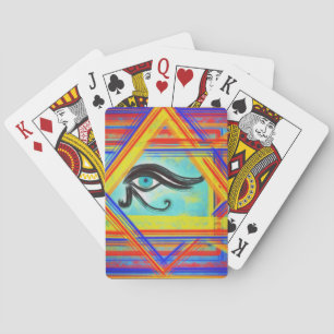 Oeil des cartes de jeu de Horus