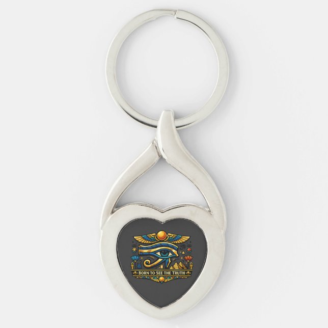 Œil d'Horus Ancienne Egypte Porte-clés en forme de (Devant)