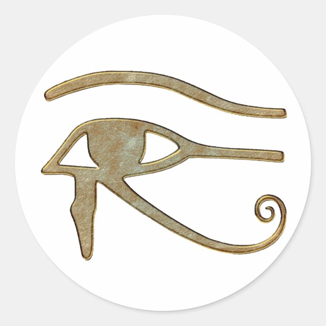 OEIL D'HORUS Stickers D'Art Égyptien Wadjet (Devant)