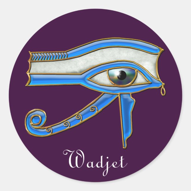 OEIL D'HORUS Stickers D'Art Égyptien Wadjet (Devant)