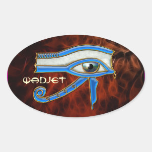 OEIL D'HORUS Wedjit Wadjet Stickers Art égyptien