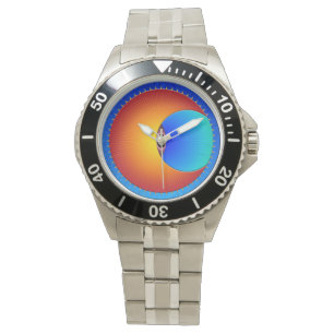 Oeil Du Soleil Montre En Acier Inoxydable
