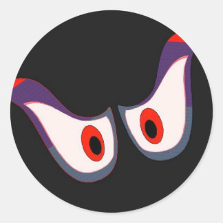 Oeil éffrayant autocollant halloween