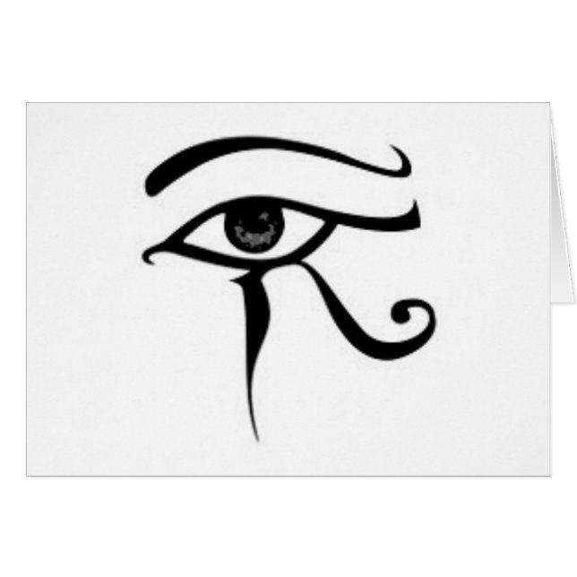 Oeil égyptien de Horus (Devant horizontal)