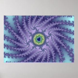 Oeil tourbillonnant - Poster fractal
